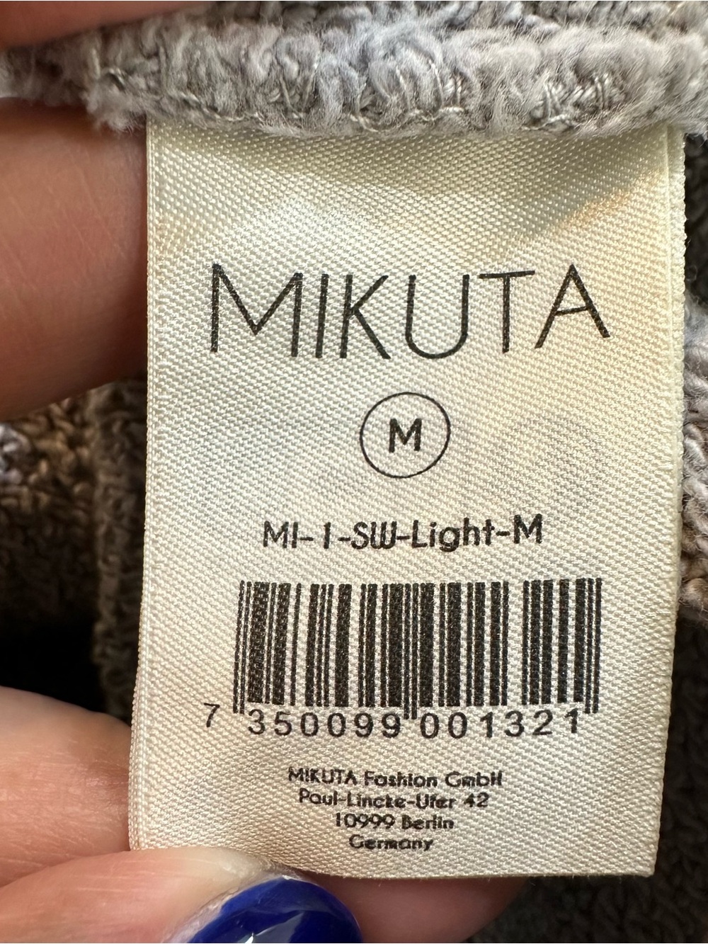 MIKUTA Womens The Light Mikuta Sweater Gray Pullover Sweatshirt Size Medium - Picture 13 of 15